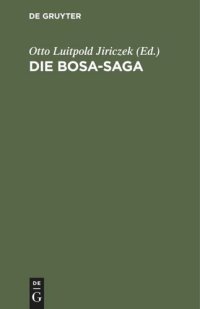 cover of the book Die Bosa-Saga: In 2 Fassungen nebst Proben aus den Bosa-Rimur