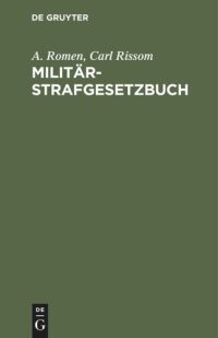 cover of the book Militärstrafgesetzbuch