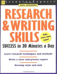 cover of the book Research & Writing Skills Success in 20 Minutes a Day
