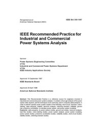 cover of the book IEEE Std 399-1997, IEEE Recommended Practice for Industrial and Commercial Power Systems Analysis 