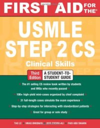 cover of the book First Aid for the USMLE Step 2 CS, 