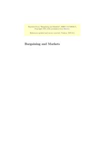 cover of the book Bargaining and Markets (Economic Theory, Econometrics, and Mathematical Economics )