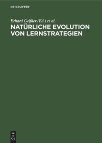 cover of the book Natürliche Evolution von Lernstrategien