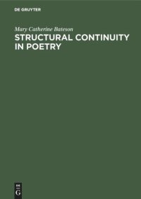 cover of the book Structural continuity in poetry: A linguistic study of five Pre-Islamic Arabic Odes