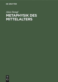 cover of the book Metaphysik des Mittelalters