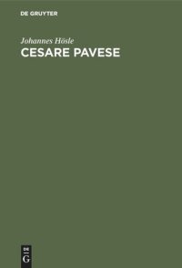 cover of the book Cesare Pavese