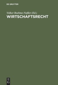 cover of the book Wirtschaftsrecht: Basisbuch für Studium und Praxis