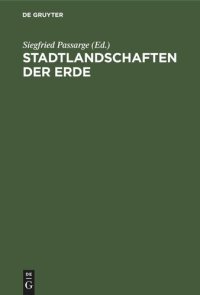 cover of the book Stadtlandschaften der Erde