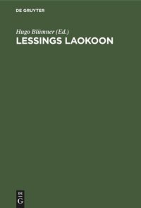 cover of the book Lessings Laokoon