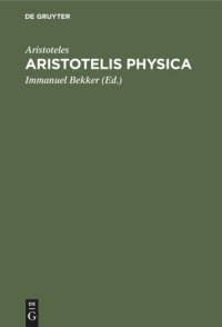 cover of the book Aristotelis Physica