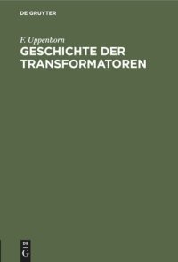 cover of the book Geschichte der Transformatoren