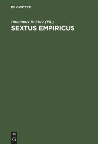 cover of the book Sextus Empiricus