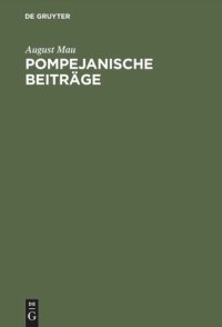 cover of the book Pompejanische Beiträge