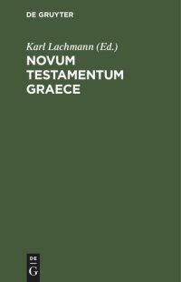 cover of the book Novum Testamentum Graece