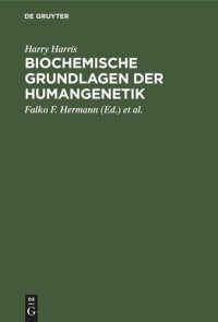 cover of the book Biochemische Grundlagen der Humangenetik