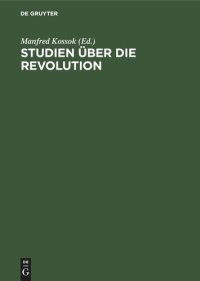 cover of the book Studien über die Revolution