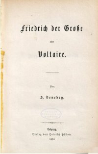 cover of the book Friedrich der Große und Voltaire