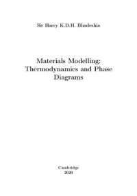 cover of the book Materials Modelling: Thermodynamics and Phase Diagrams