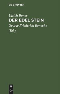 cover of the book Der Edel Stein