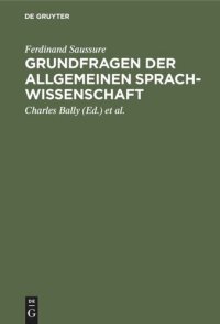 cover of the book Grundfragen der allgemeinen Sprachwissenschaft