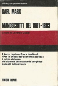 cover of the book Manoscritti del 1861-1863