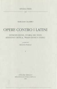 cover of the book Opere contro i latini