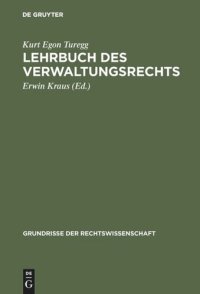 cover of the book Lehrbuch des Verwaltungsrechts