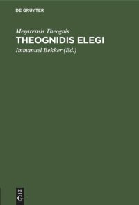 cover of the book Theognidis elegi