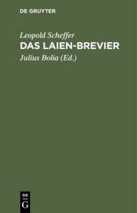 cover of the book Das Laien-Brevier