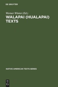 cover of the book Walapai (Hualapai) Texts