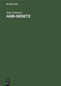 cover of the book AGB-Gesetz