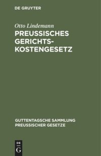 cover of the book Preussisches Gerichtskostengesetz: (Neueste Fassung)