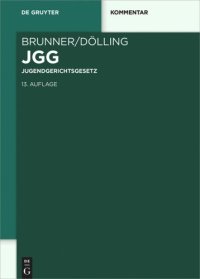 cover of the book Jugendgerichtsgesetz: Kommentar