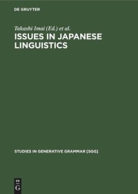 cover of the book Issues in Japanese Linguistics