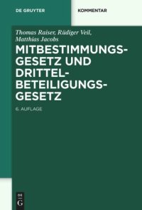 cover of the book Mitbestimmungsgesetz und Drittelbeteiligungsgesetz