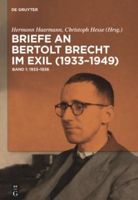 cover of the book Briefe an Bertolt Brecht im Exil (1933–1949)