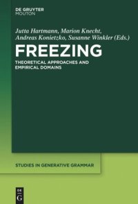 cover of the book Freezing: Theoretical Approaches and Empirical Domains