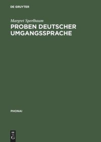 cover of the book Proben deutscher Umgangssprache