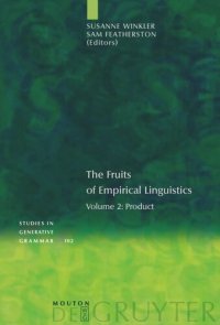 cover of the book The Fruits of Empirical Linguistics: Volume 2 Product