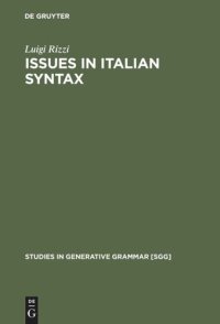 cover of the book Issues in Italian Syntax