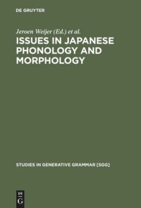 cover of the book Issues in Japanese Phonology and Morphology