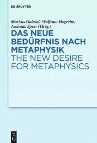 cover of the book Das neue Bedürfnis nach Metaphysik / The New Desire for Metaphysics