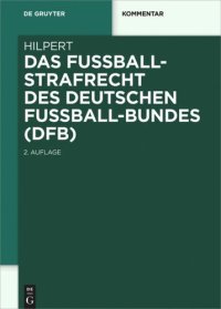 cover of the book Das Fußballstrafrecht des Deutschen Fußball-Bundes (DFB)