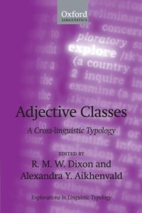 cover of the book Adjective Classes: A Cross-Linguistic Typology 