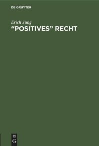 cover of the book “Positives” Recht