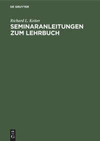 cover of the book Seminaranleitungen zum Lehrbuch: Modellvorstellungen in der Chemie