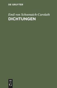 cover of the book Dichtungen