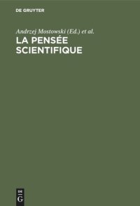 cover of the book La pensée scientifique: Quelques concepts, démarches et méthodes