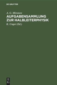 cover of the book Aufgabensammlung zur Halbleiterphysik