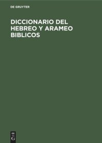 cover of the book Diccionario del hebreo y arameo Biblicos